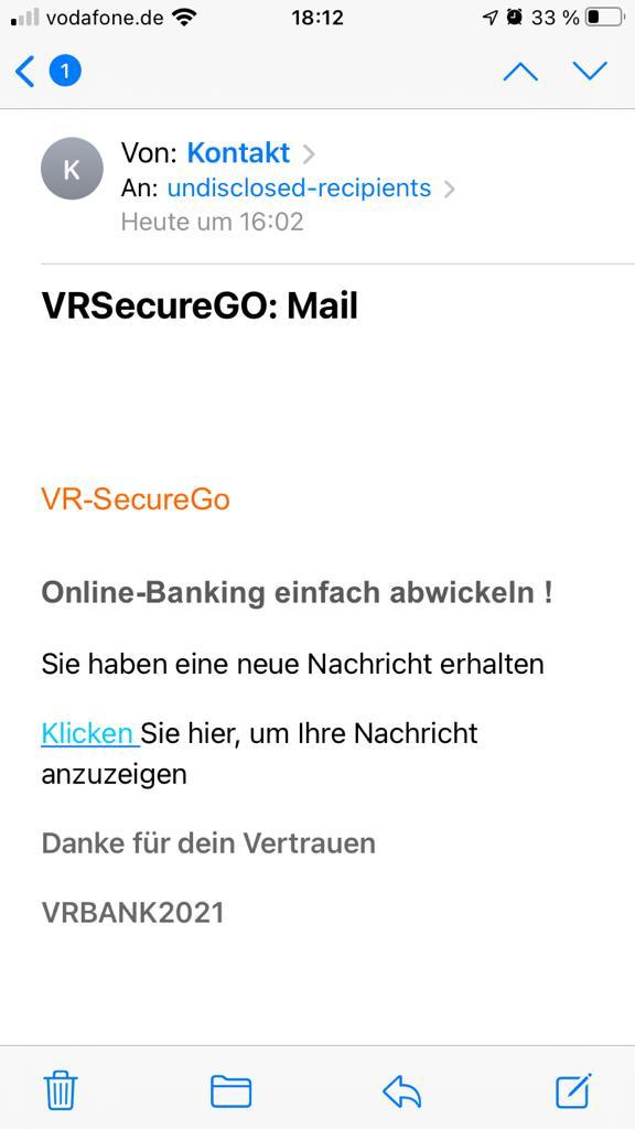 Phishing-Warnung